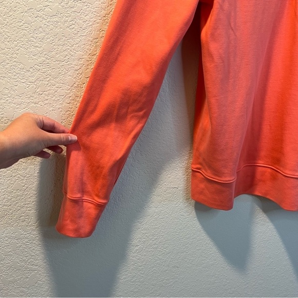 Men’s Nautica coral orange long sleeve quarter zip sweater size small S - Picture 3 of 5
